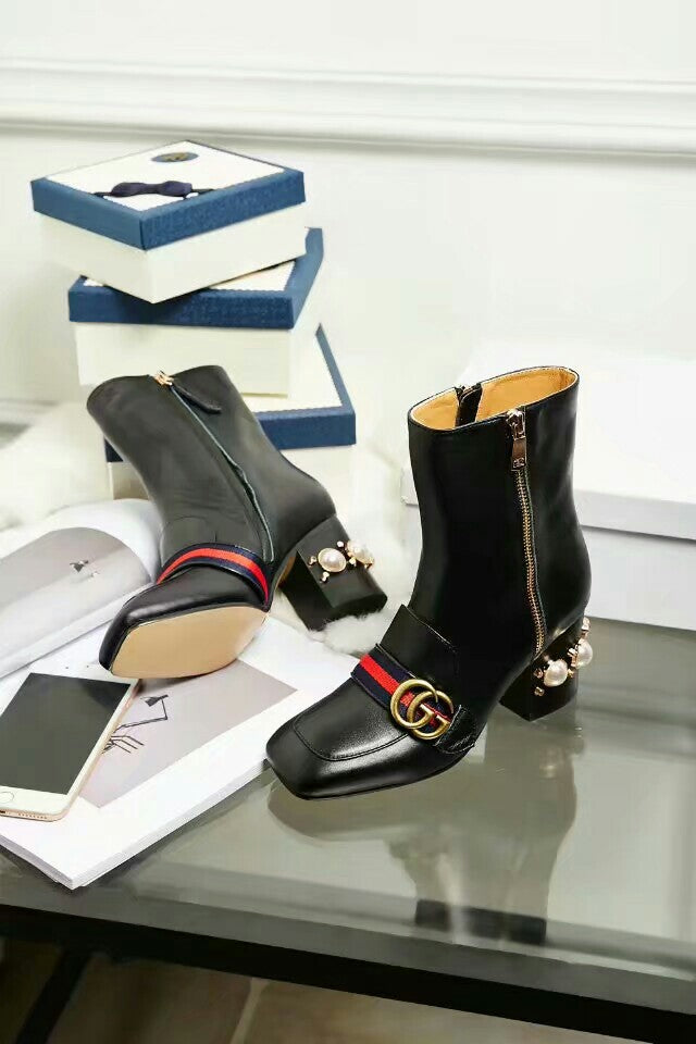 Fashion chunky-heeled ankle boots 0725090811