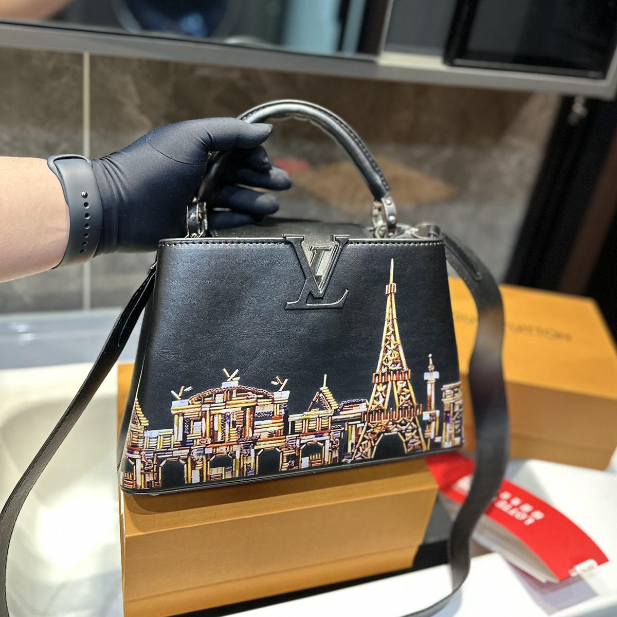 lady's printed shoulder bag XC0723051819