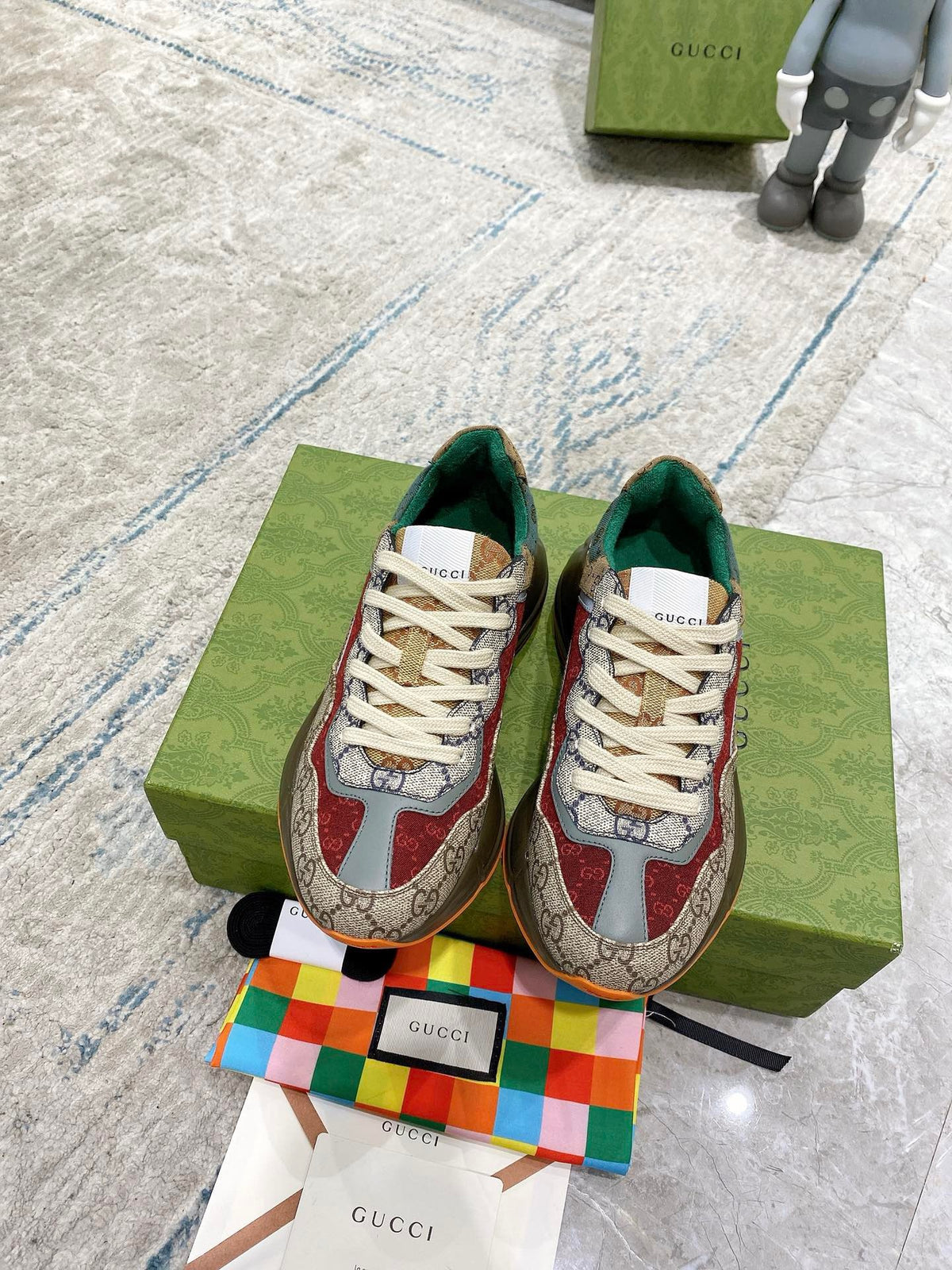G fashion print retro joing sneakers 0724072601