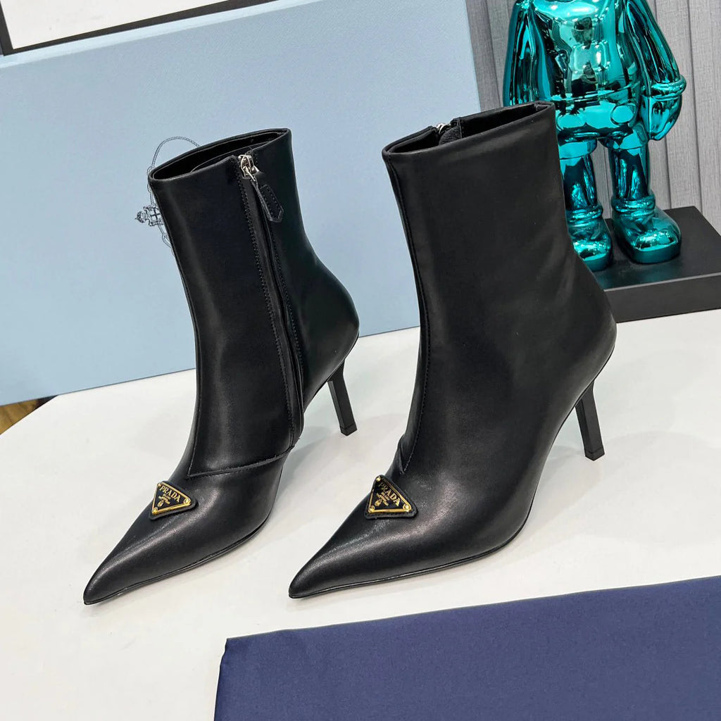 New Fashionable Thin Heel Pointed Short Boots 1024102402