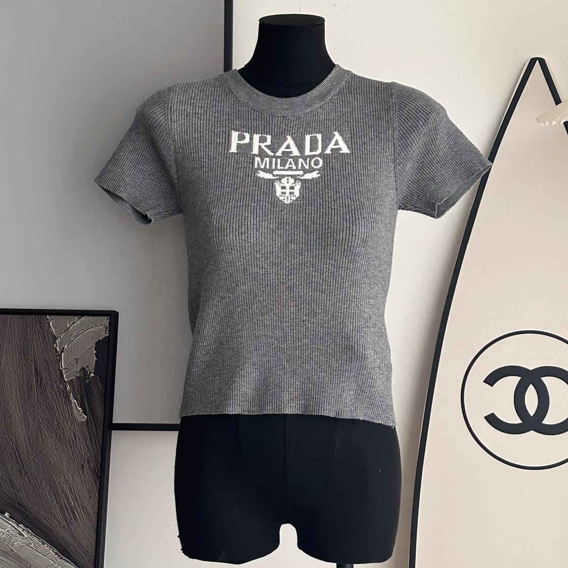 P short-sleeved knitted top 0725061629