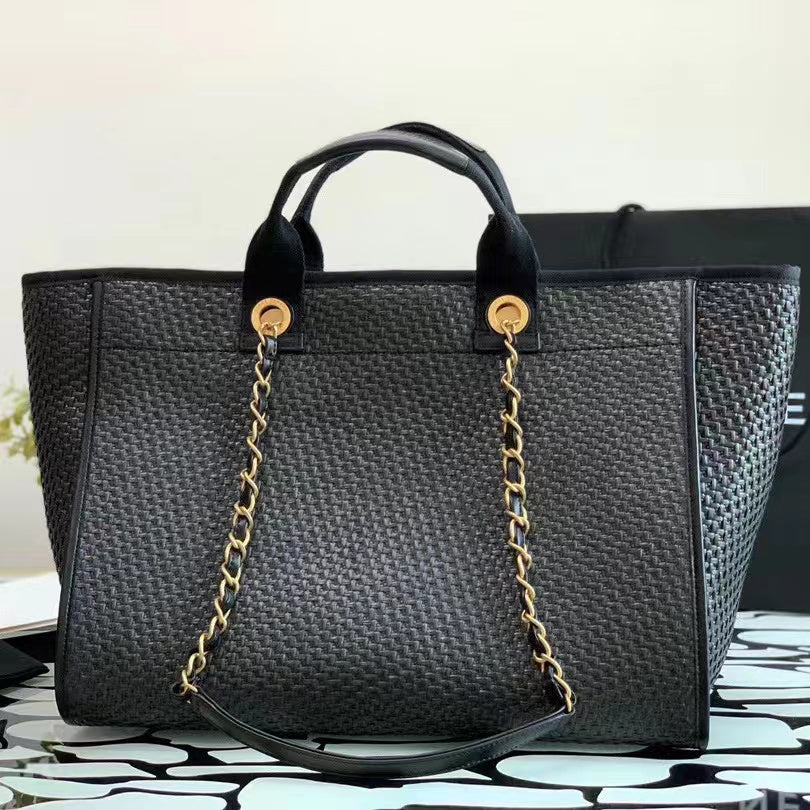 TOTE BAG IN GOLDTONE MENTAL