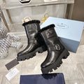 New Thick-Sole Insulated Wool Ski Boots 1025103120
