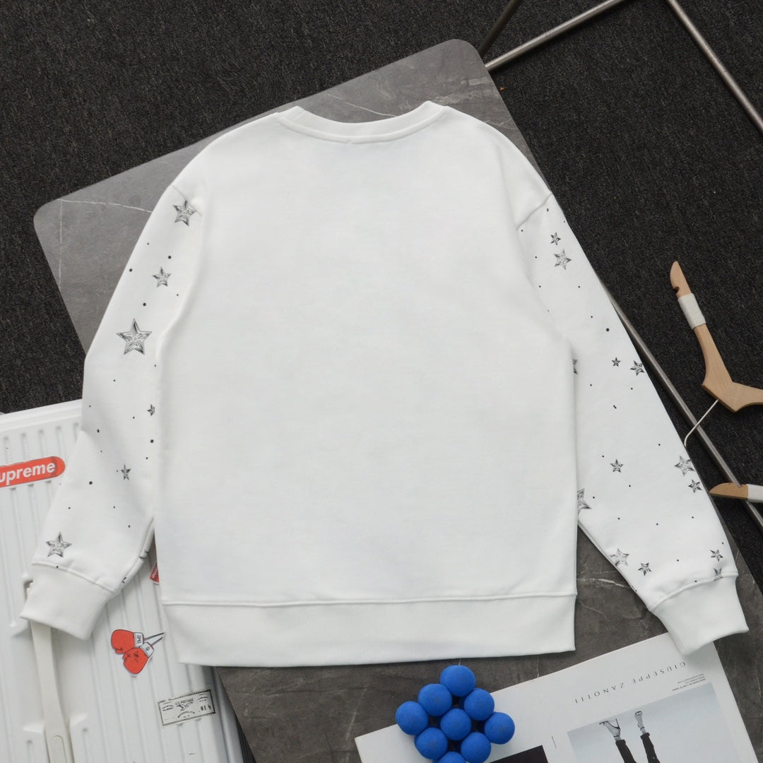 Gypsophila print casual sweatshirt XC0823101701