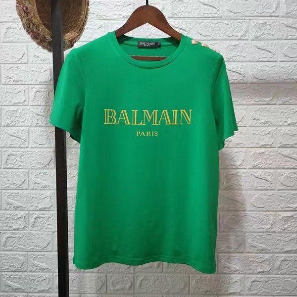 New Short Sleeve Bronzing Letter Cotton Loose T-Shirt 1024071806
