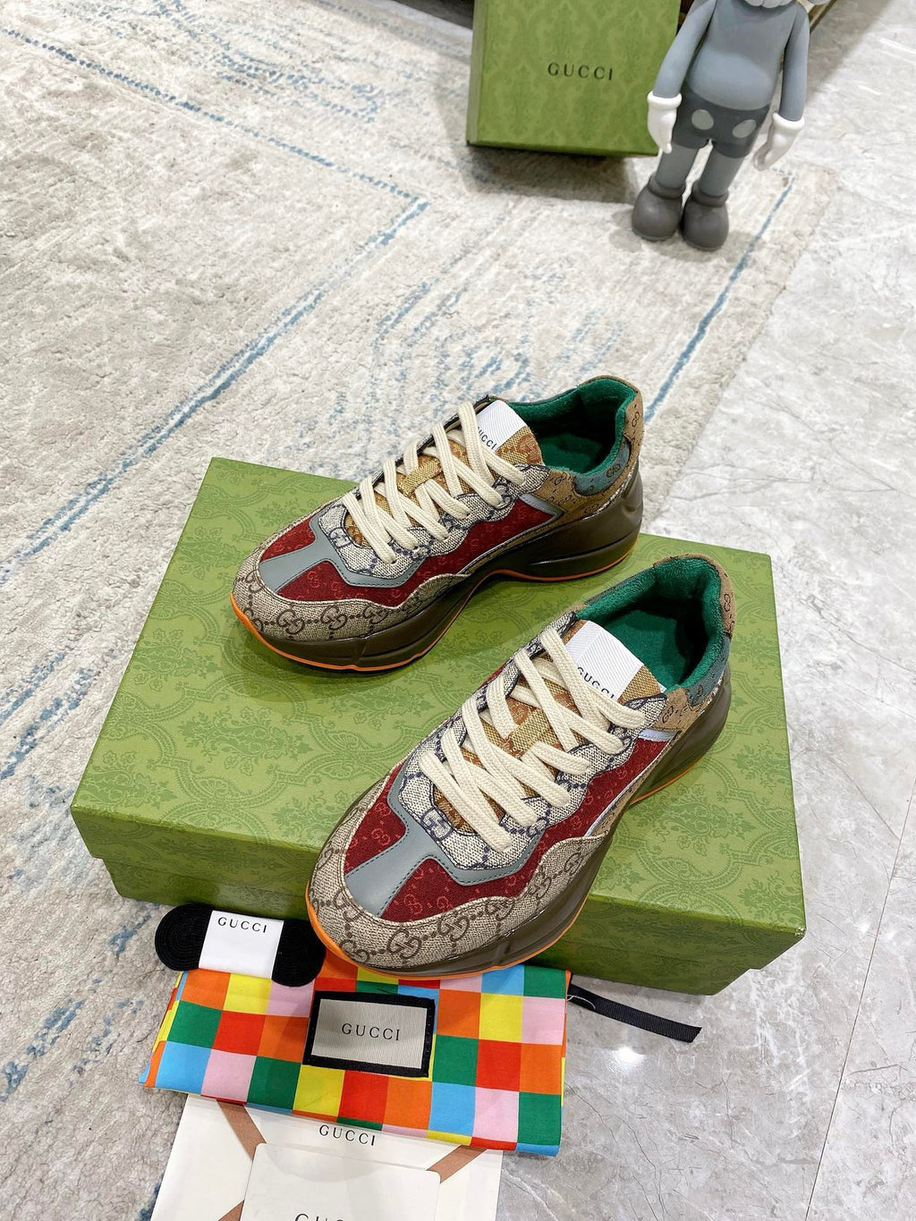 G fashion print retro joing sneakers 0724072601