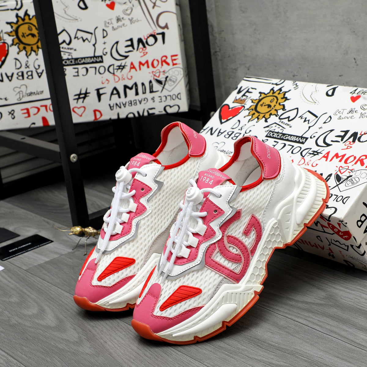 DG couple mesh rubber-soled sneakers 0724111902