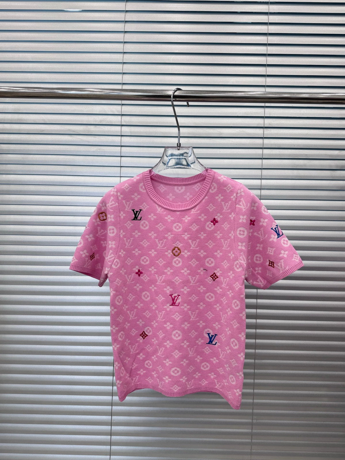 L fashion short-sleeved knitted top 0725022809