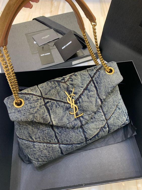 Women's denim chain bag  9000918004