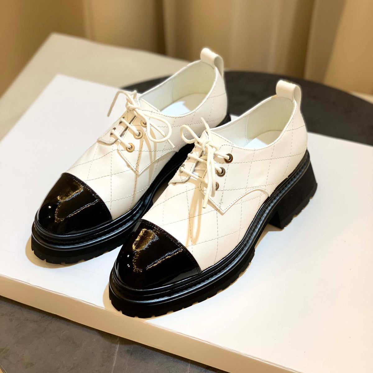 2023 autumn and winter new products Paris catwalk style rhombic chunky heel boots series  XC1523081703