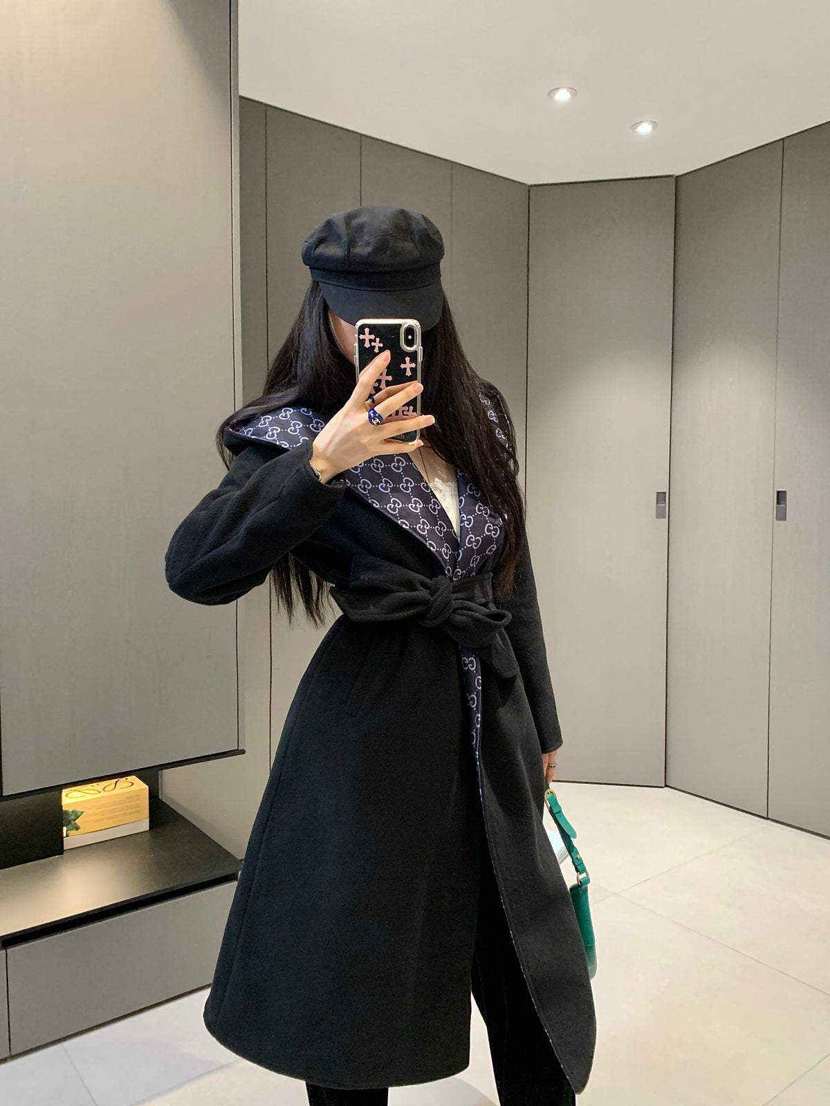 Takin wool double-sided woolen trench coat 0724101112