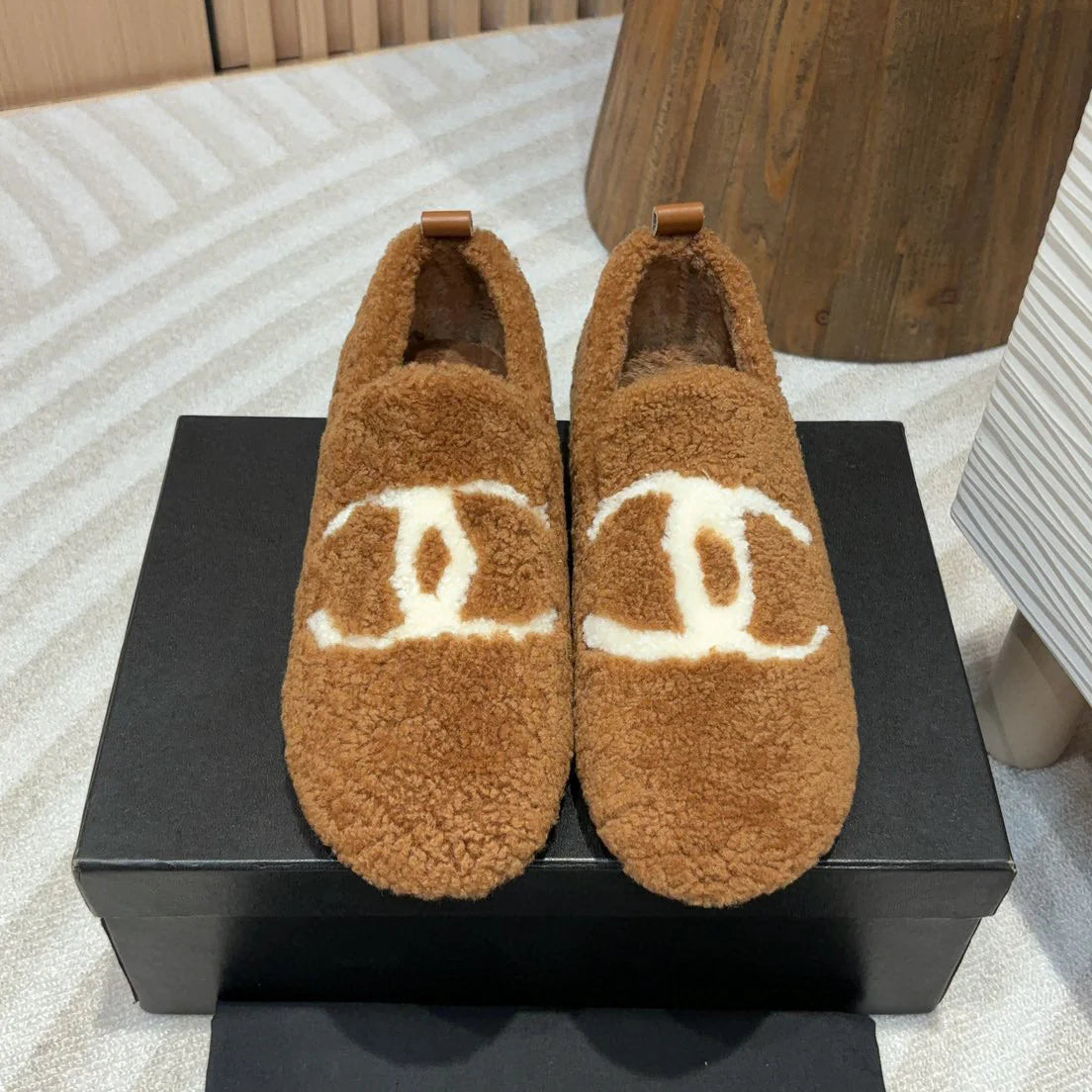 New color blocked wool loafers 1024101515