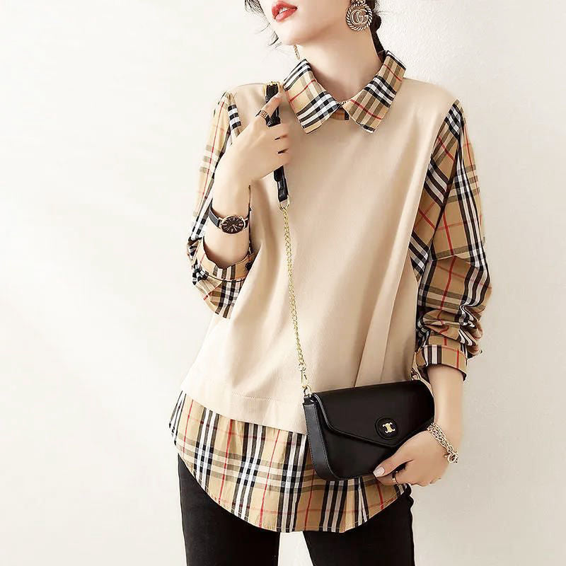 Fashion new women's plaid shirt PF1023091502