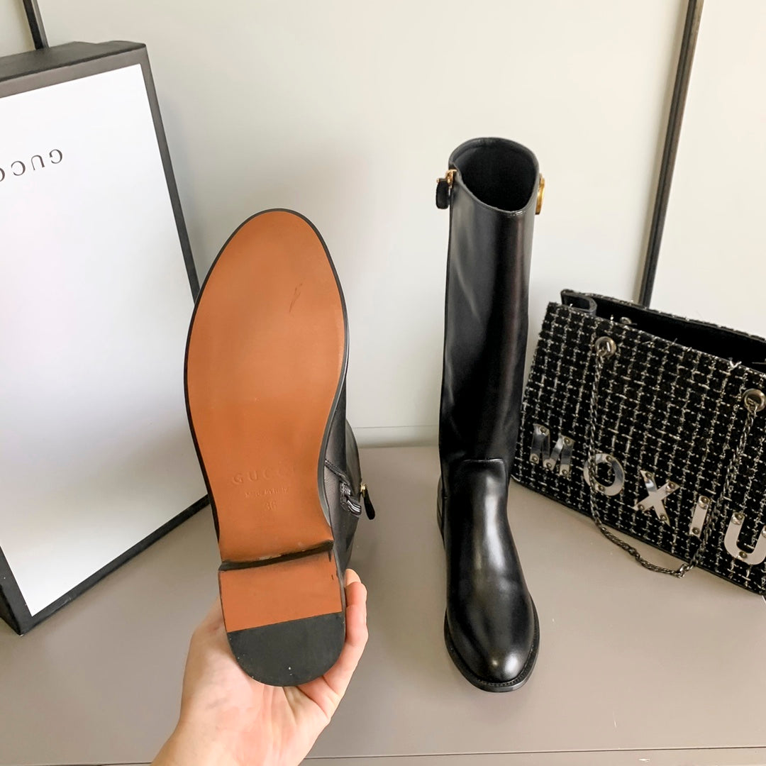 New G celebrity-style zipper boots, a must-have for the street XC0423101301