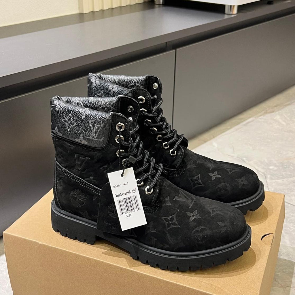 New fashion printed couple's short boots 1024101701