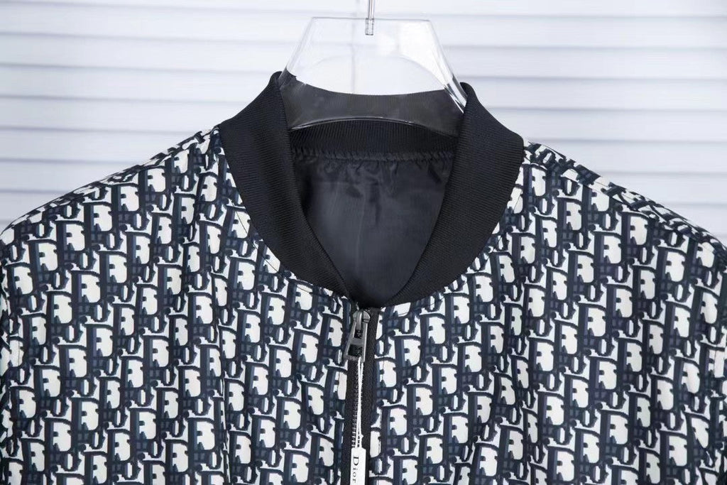 New style double-layered two-color baseball uniform cardigan jacket with old flower all over printing XC0823092717