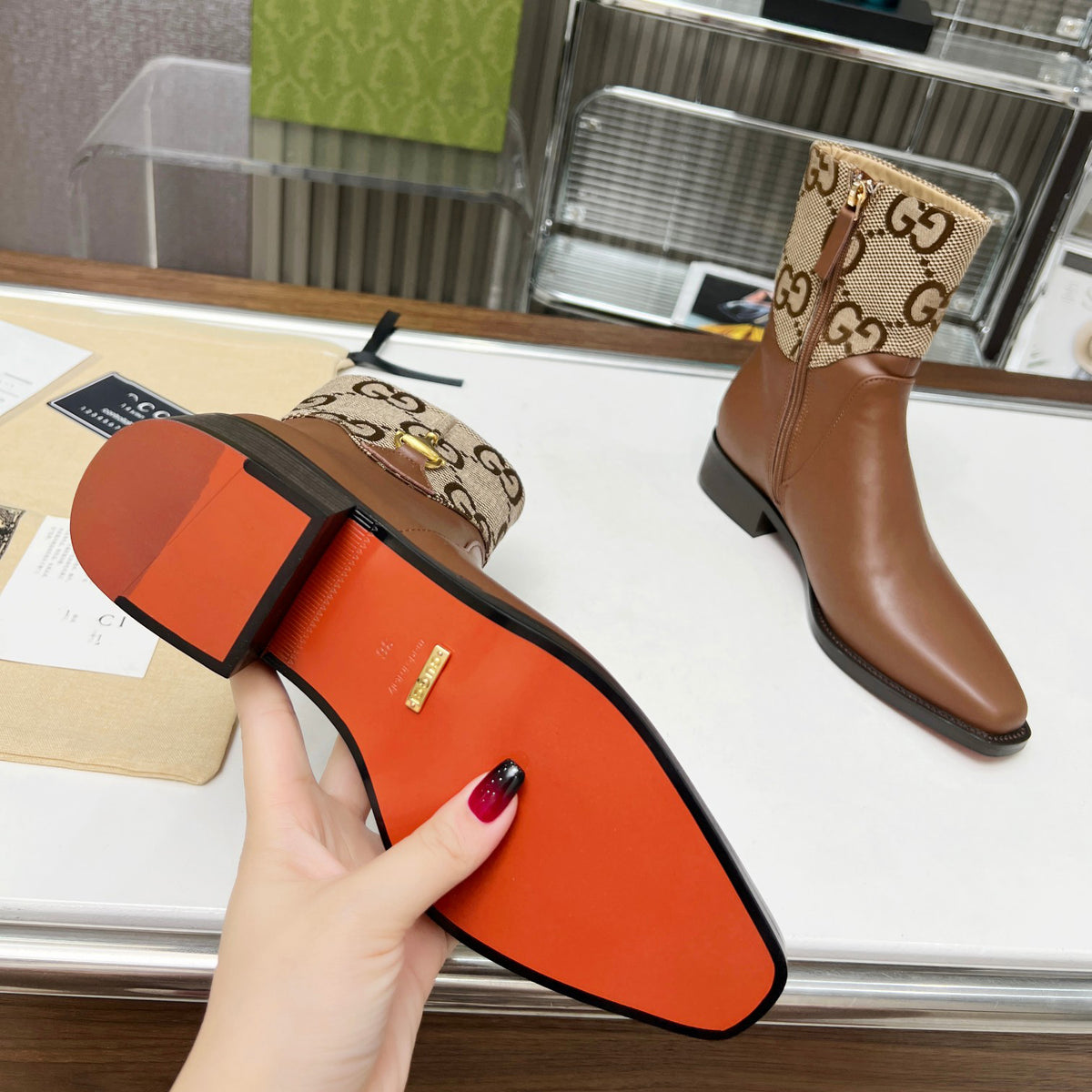 G fashion leather boots XC0723091803