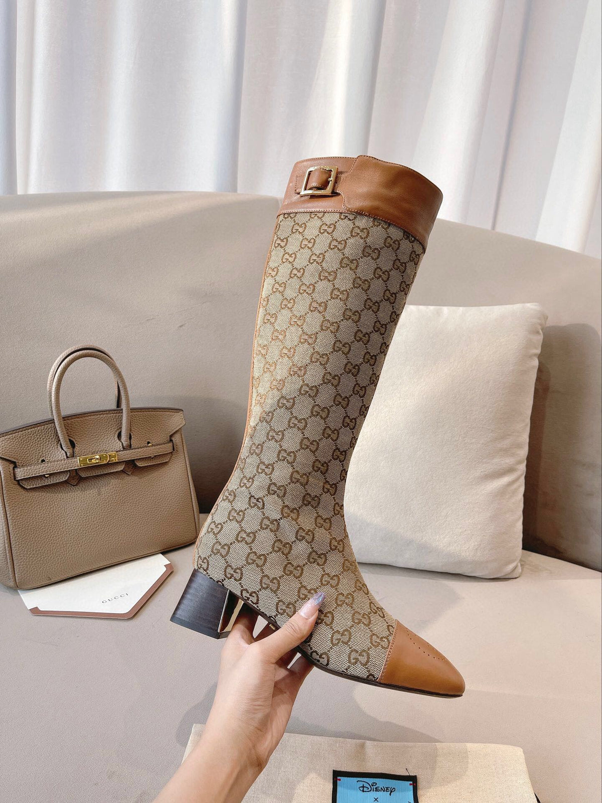 Fashion hollow  hollow carved print high-heeled boots 0724102315