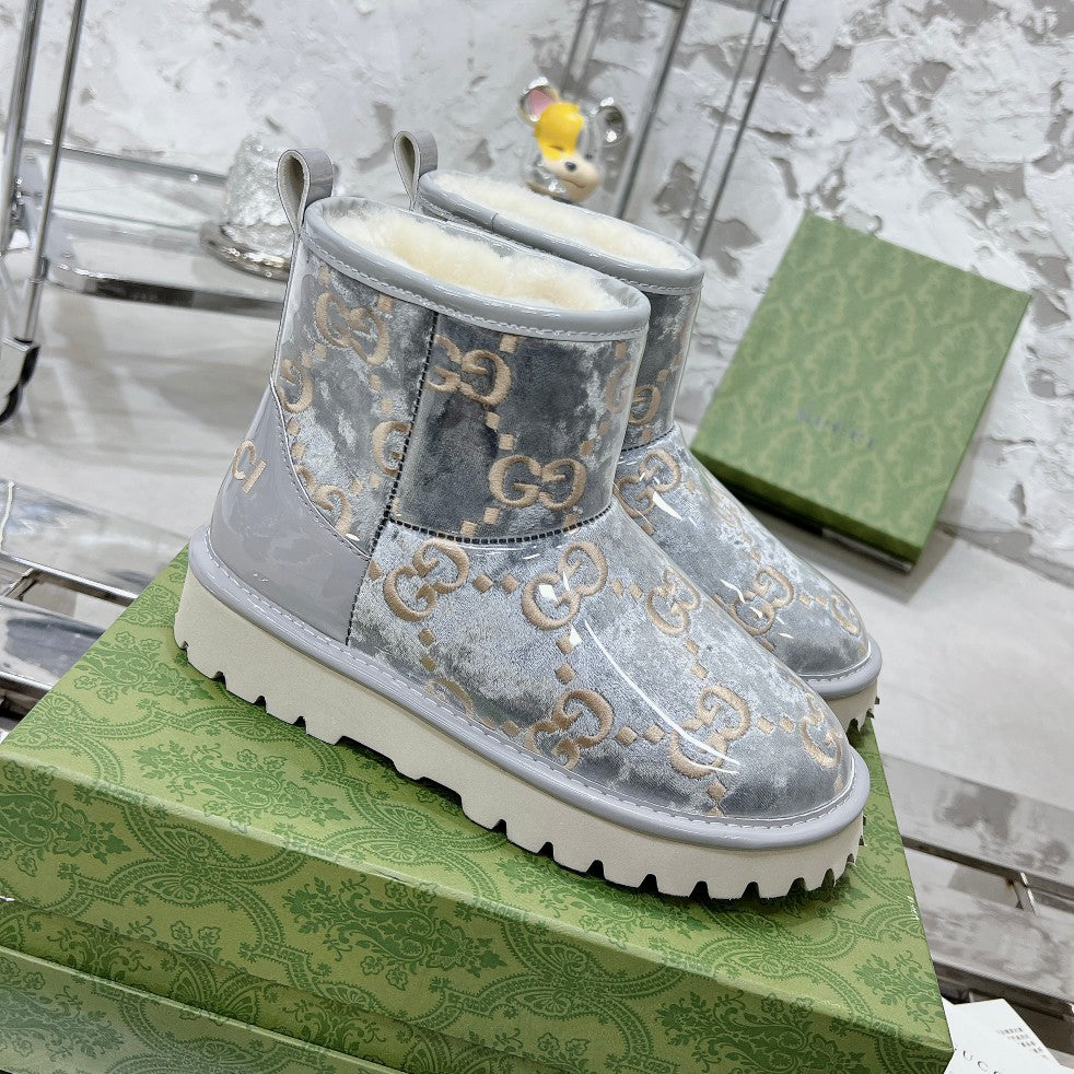 G fashion winter women's PVC electroplated snow boots XC0723110304