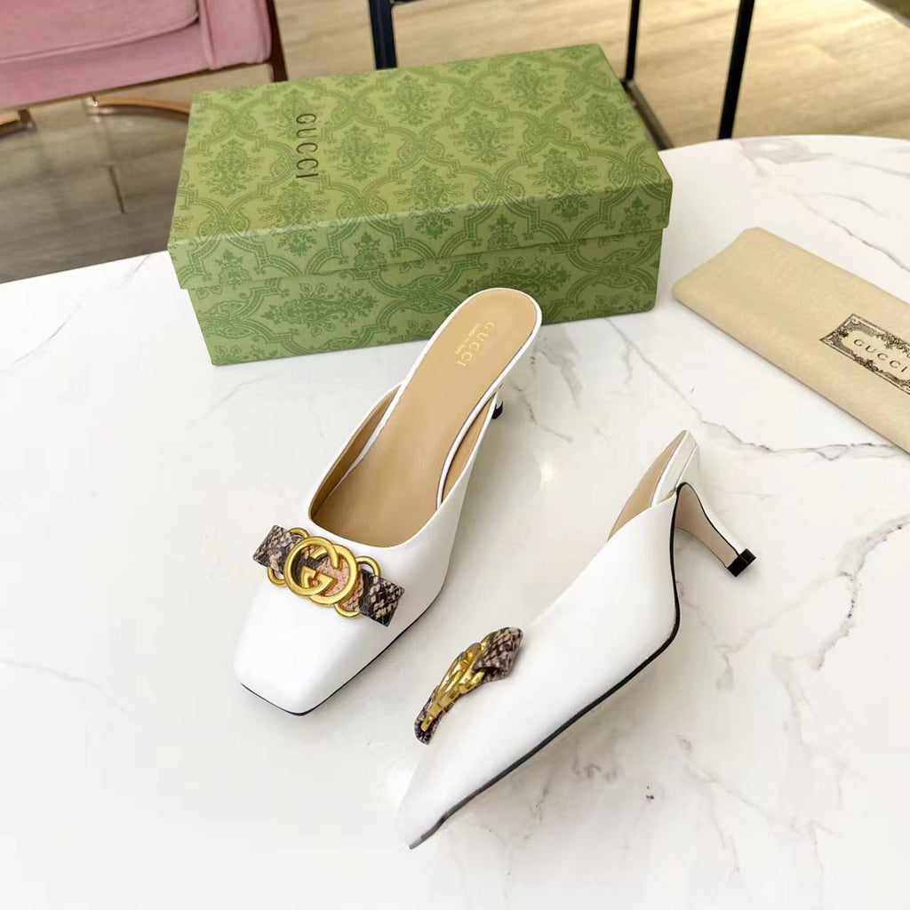 G－flat toe low heel leather shoes XC07062901