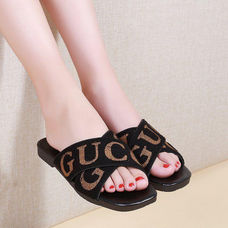 New Cross Elastic Flat Sandals And Slippers 1024040307
