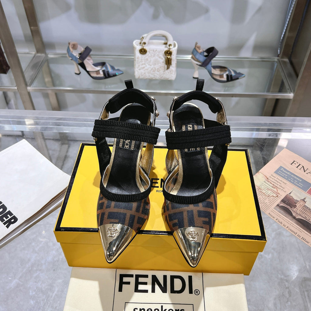 fashion printed pointed high heels 0725031801