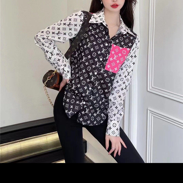Coloful Fashion V Logo Women's Shirts