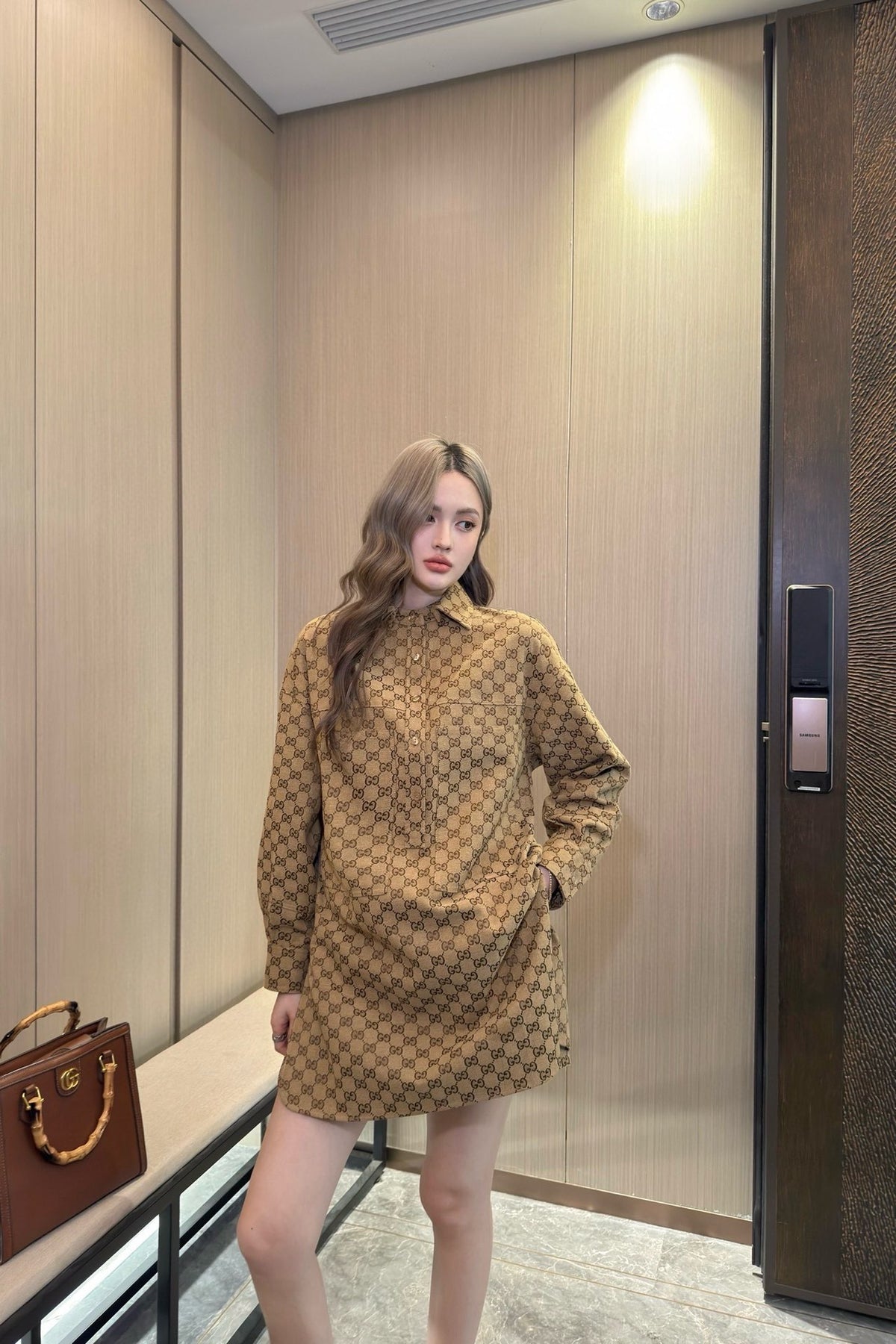 Fashion printed stand-up collar 0725062013