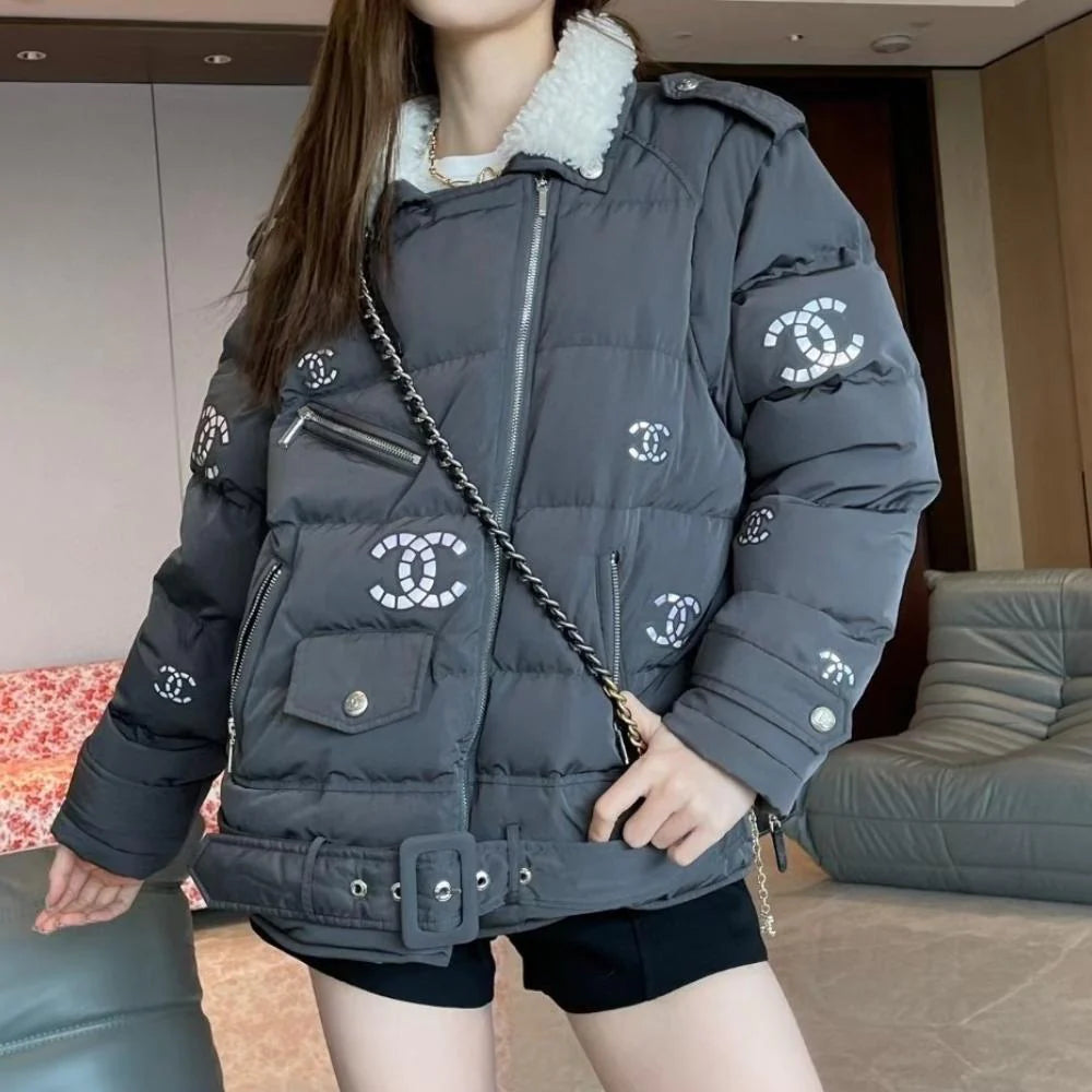 Xiaoxiang Autumn And Winter New Short Down Cotton-padded Jacket Winter Thickened All-match Casual Two