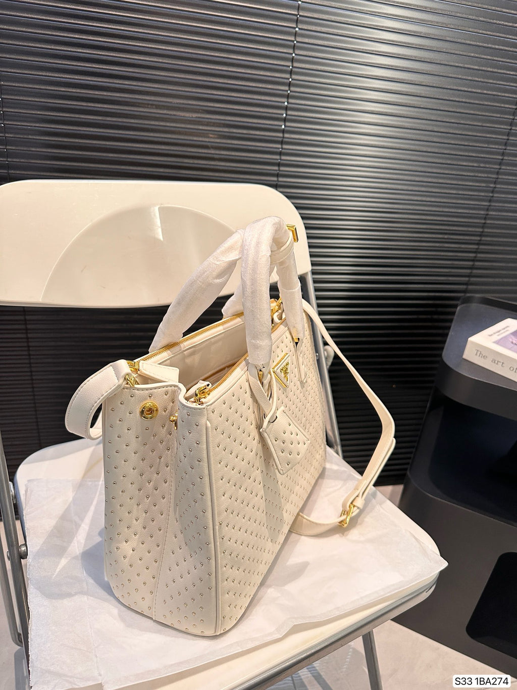 P stylish rivet killer tote bag 0724101412