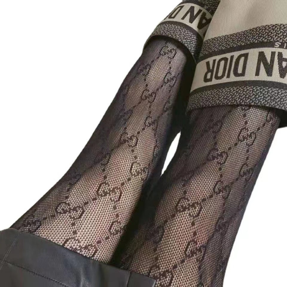 letter net stockings stockings pantyhose