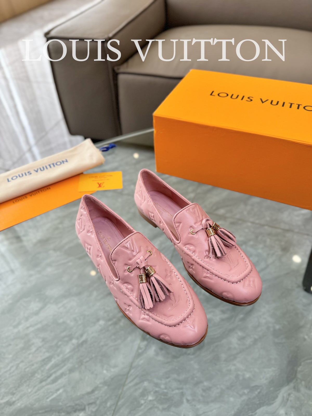 Unisex tassel printed loafers for men and women 0724052101