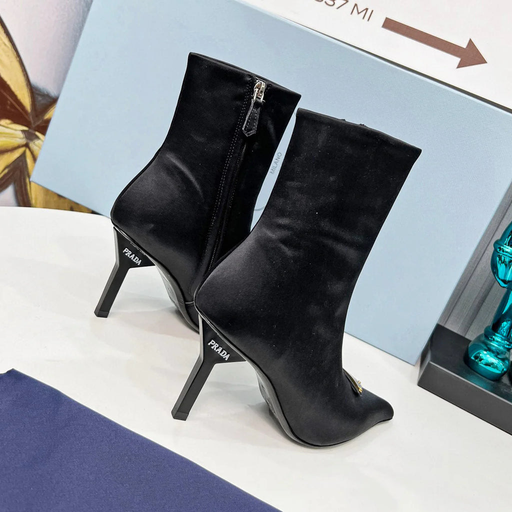New Fashionable Thin Heel Pointed Short Boots 1024102402
