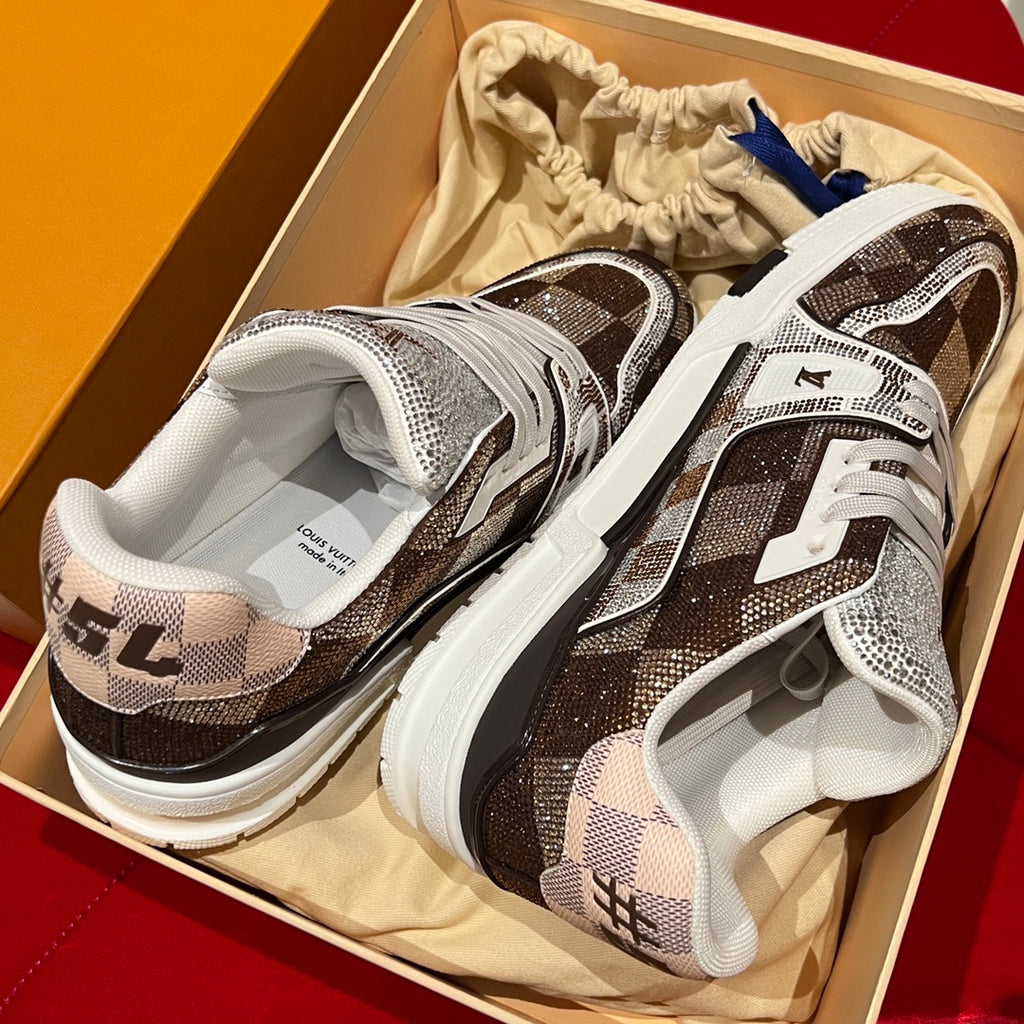 V-full diamond couple sneakers XC0723072508