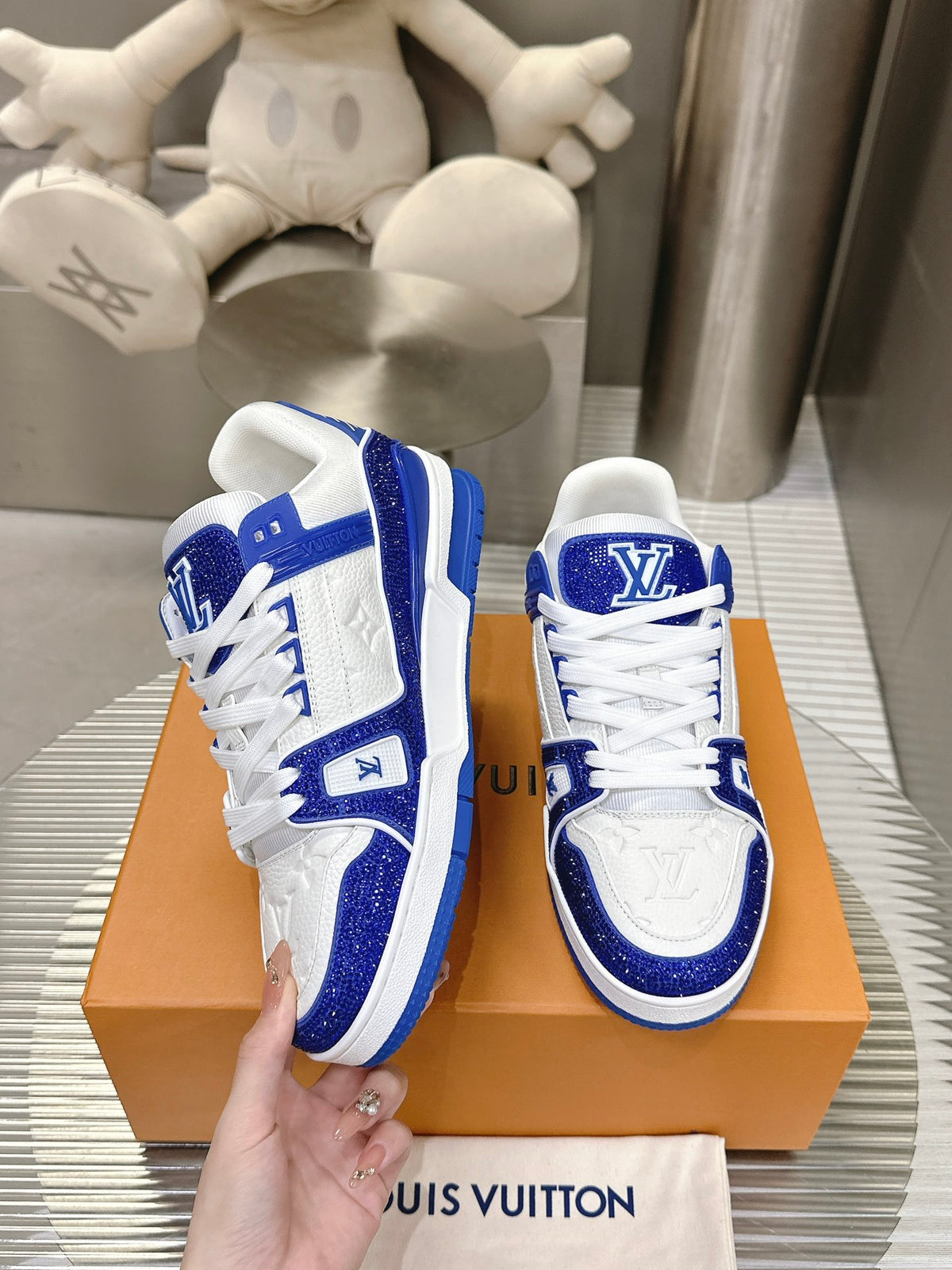 L trainer fashion diamond sneakers 0725032601