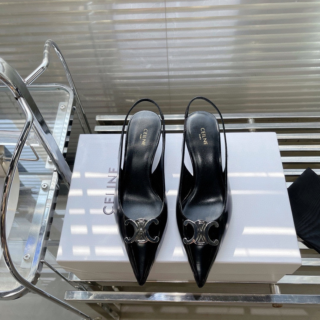 CLE new pointed toe cat heel sandals 0724082008