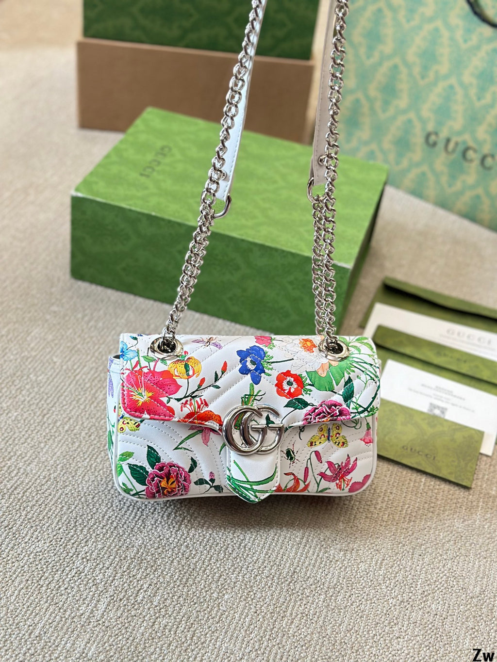 floral print shoulder bag 0724090402