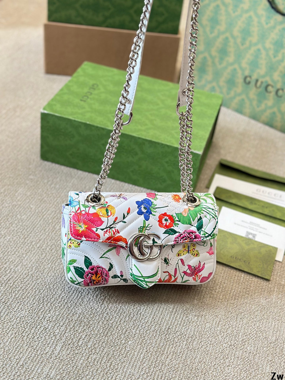 floral print shoulder bag 0724090402