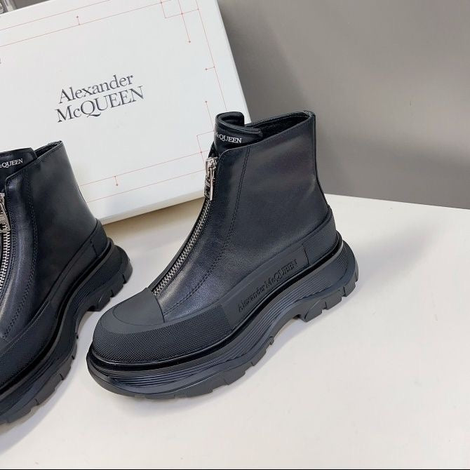 New Genuine Leather Thick-soled Martin Boots PD24092319
