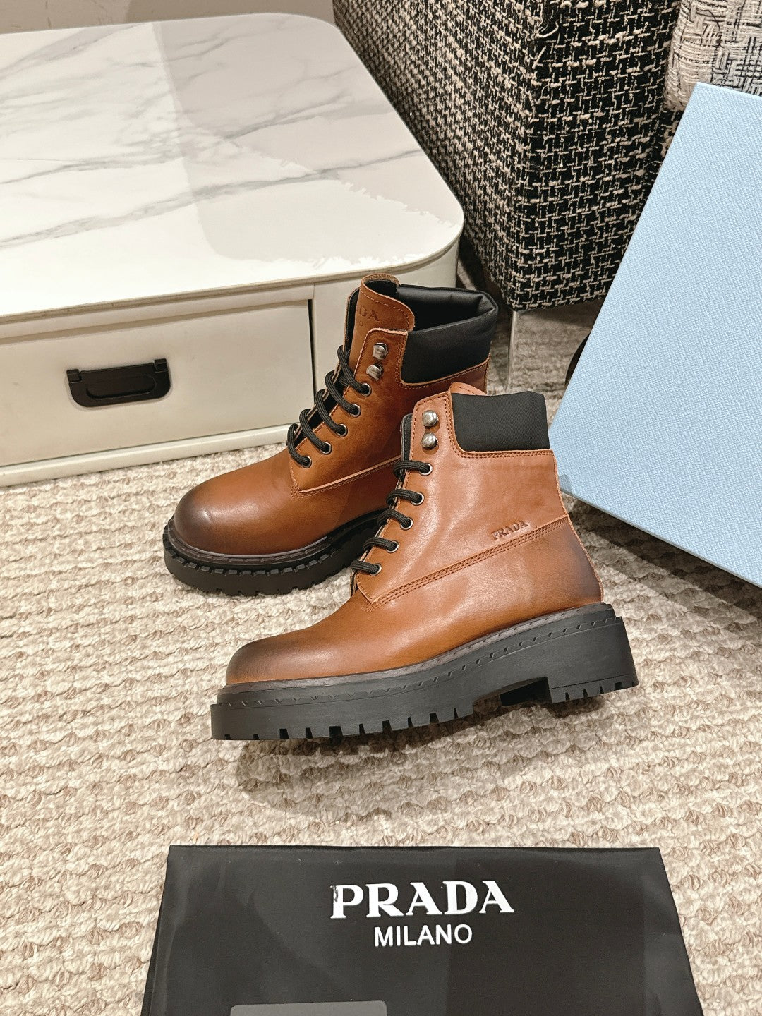 P retro color polished martin boots 0724111206
