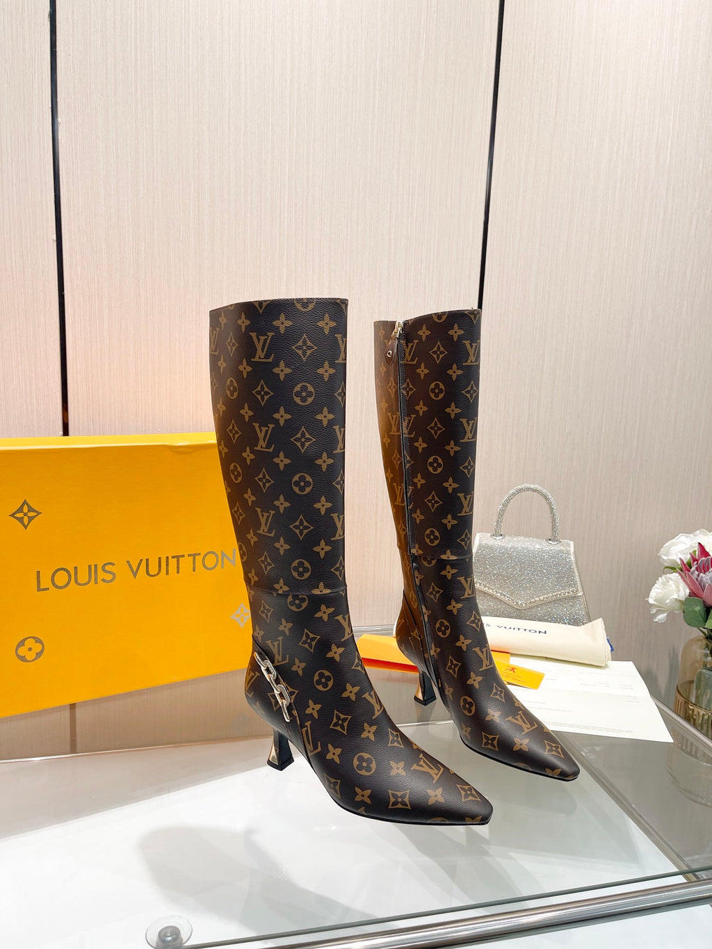 L new fashion printed leather boots 0724102308