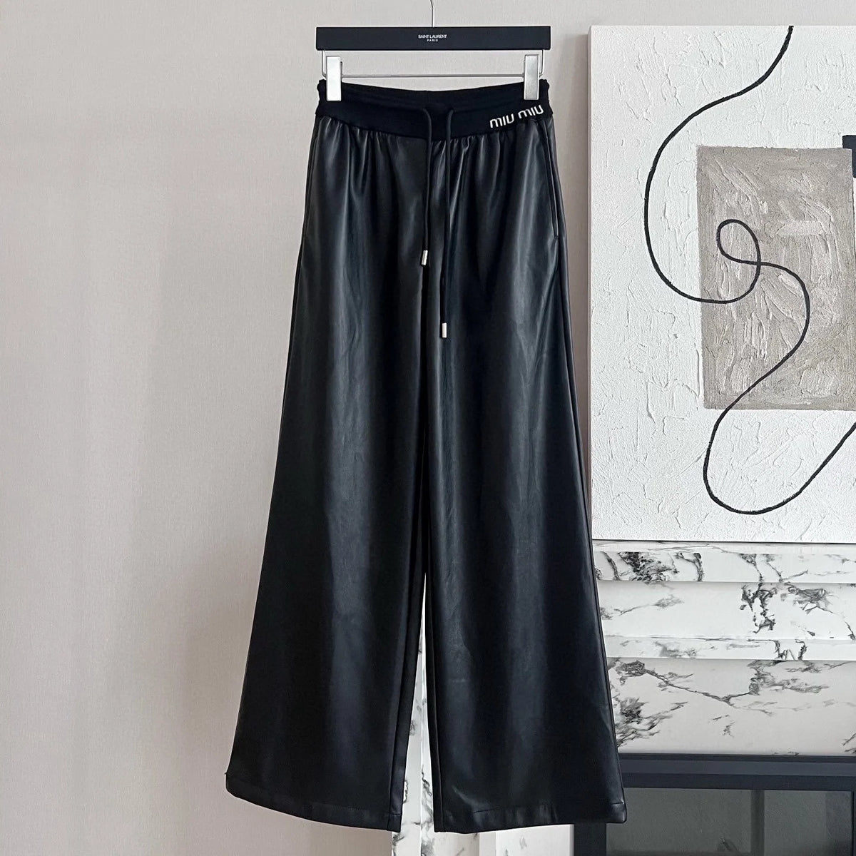 New casual leather pants 1426012717