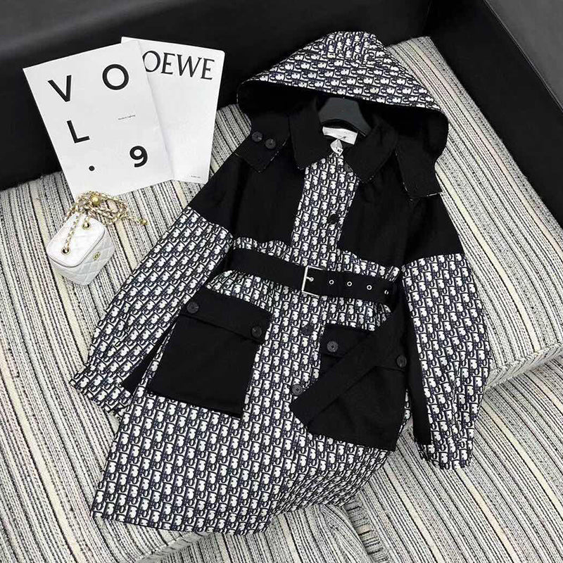 Fashion hooded long jacket PD1023101125