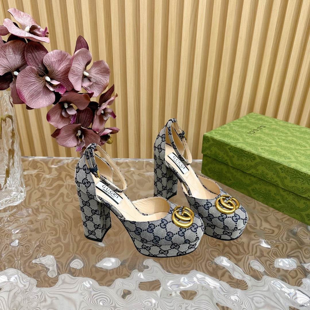 G new fashion ladies printed high heels 0725042004