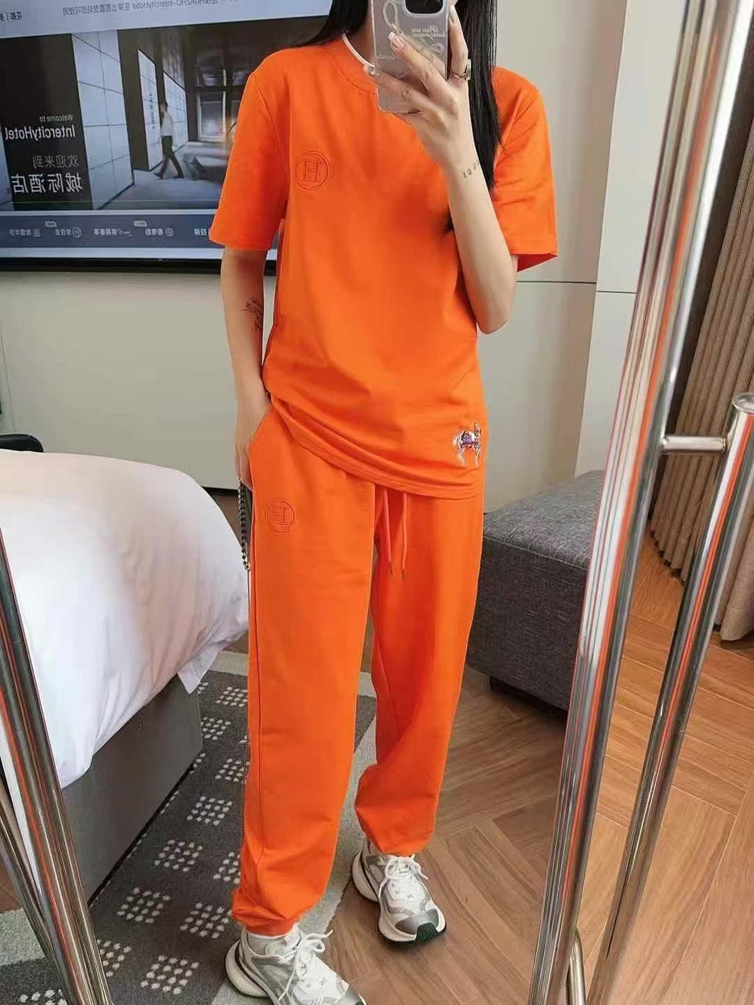 H Fashion Summer Short Sleeve Suit 0725052010