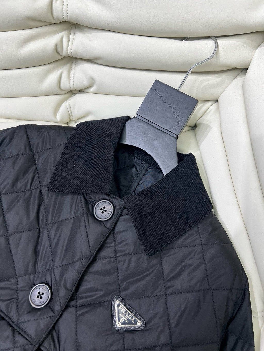 PRA Lapel long cotton coat 1824120908