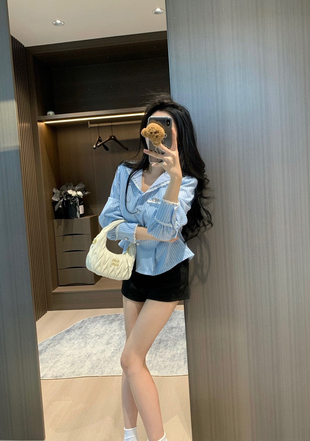 Miu fashion striped shirt 0725062004