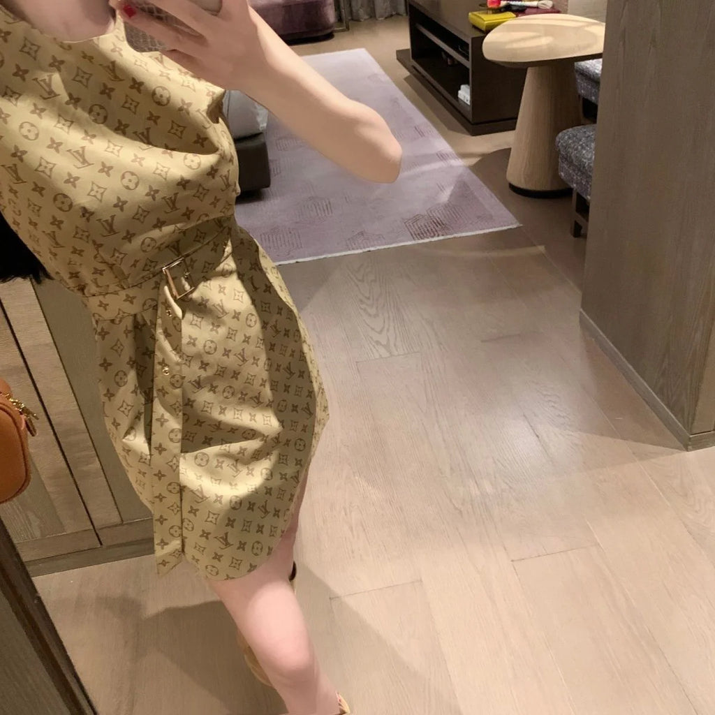 New Vintage Elegant Slim Sleeveless Dress 1024071525