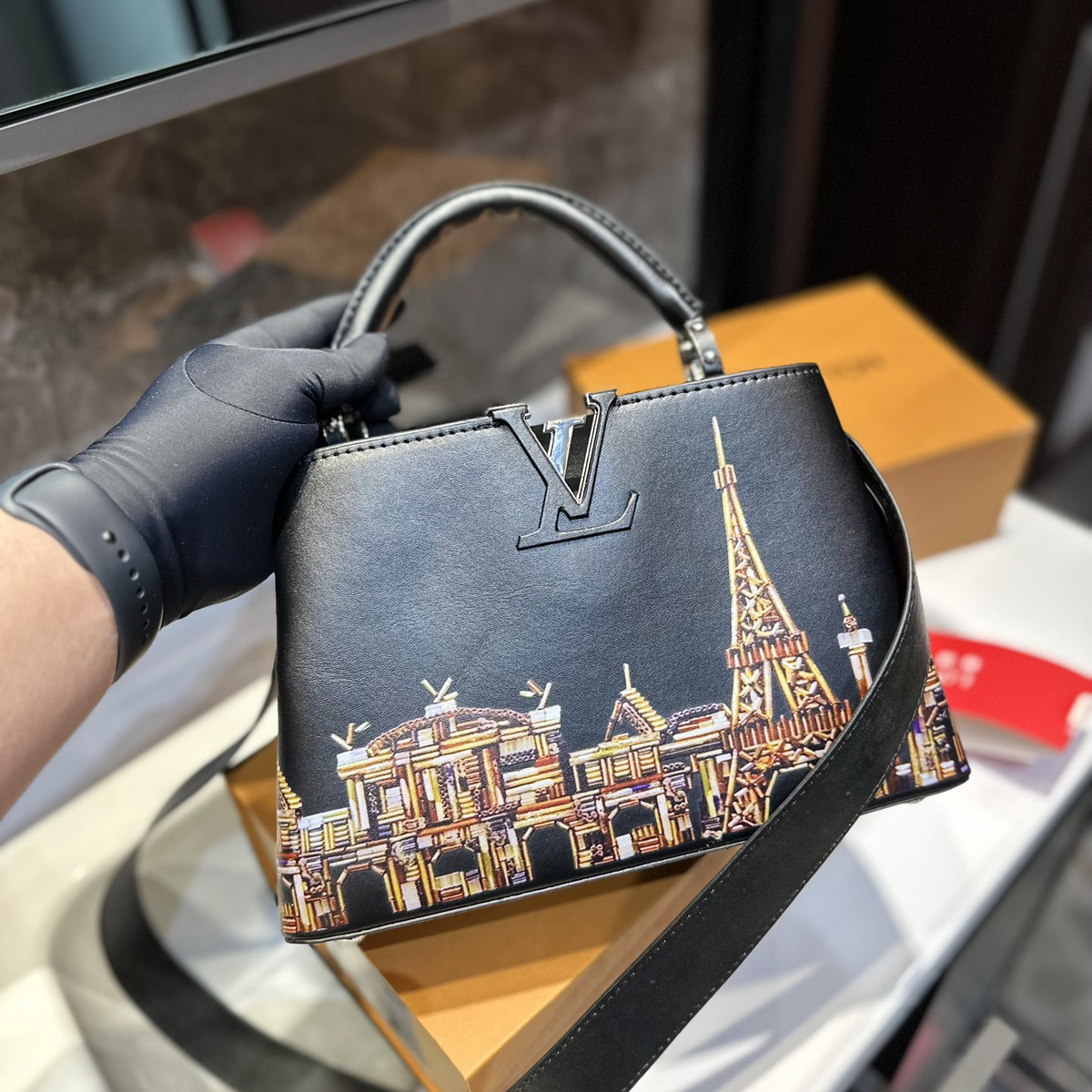 lady's printed shoulder bag XC0723051819