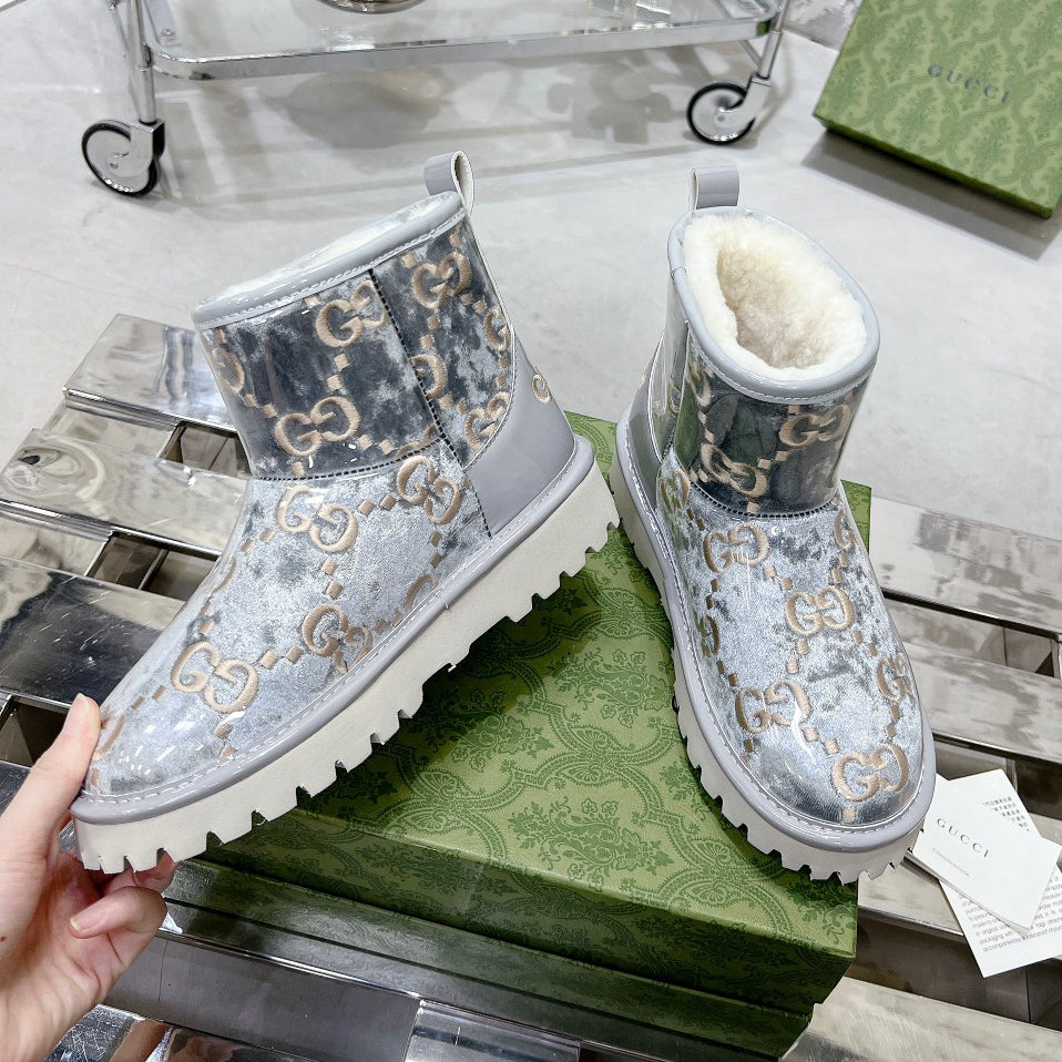 G fashion winter women's PVC electroplated snow boots XC0723110304